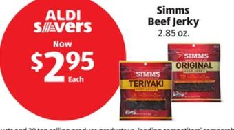 Aldi Simms beef jerky offer