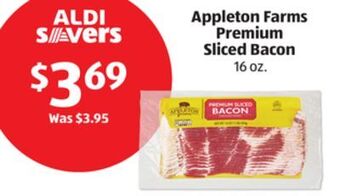 Aldi Appleton farms premium sliced bacon offer