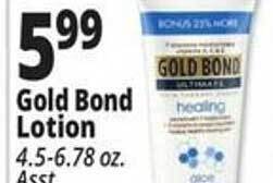 Ocean State Job Lot Gold bond lotion offer