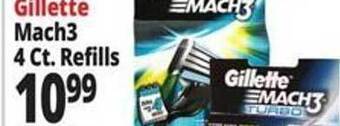 Ocean State Job Lot Gillette mach3 refills offer