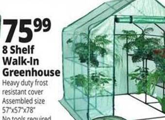 Ocean State Job Lot 8 shelf walk-in greenhouse offer