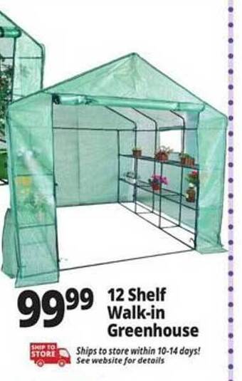 Ocean State Job Lot 12 shelf walk-in greenhouse offer