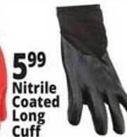 Ocean State Job Lot Nitrile coated long cuff offer