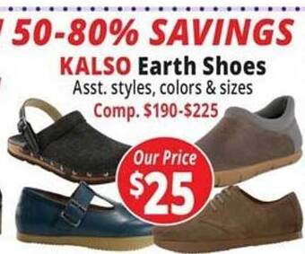 Ocean State Job Lot Kalso earth shoes offer