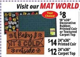 Ocean State Job Lot Visit our mat world offer