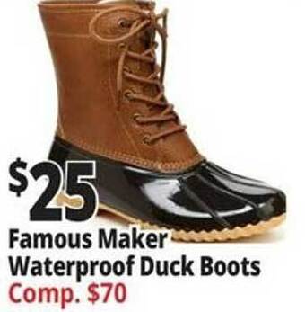 Ocean State Job Lot Famous maker waterproof duck boots offer
