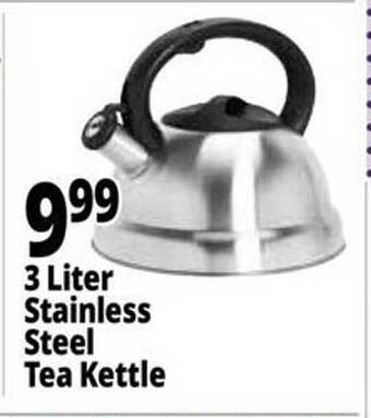 Ocean State Job Lot 3 liter stainless steel tea kettle offer