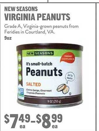 New Seasons Market New seasons virginia peanuts offer