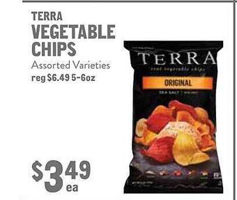 New Seasons Market Terra vegetable chips offer