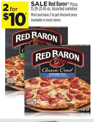 Dollar General Red baron® pizza offer