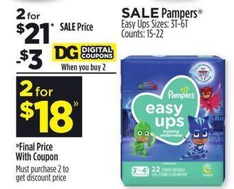 Dollar General Pampers® offer