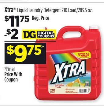 Dollar General Xtra® liquid laundry detergent offer