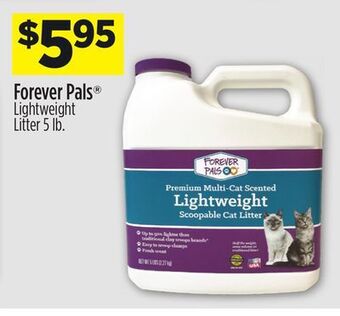 Dollar General Forever pals® lightweight litter offer