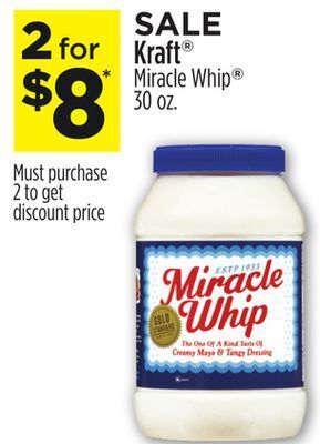 Dollar General Kraft® miracle whip offer