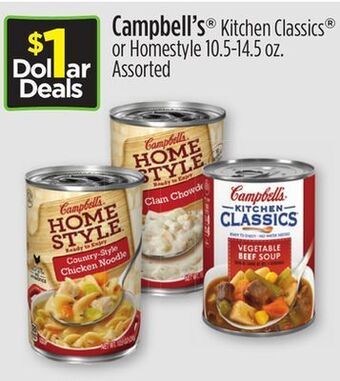 Dollar General Campbell's® kitchen classics or homestyle offer