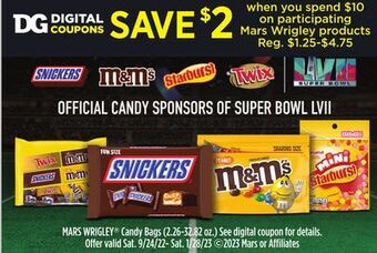 Dollar General Mars wrigley products offer
