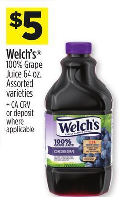 Dollar General Welch's® 100% grape juice offer
