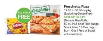 Publix Freschetta Pizza offer