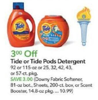 Publix Tide or Tide Pods Detergent offer
