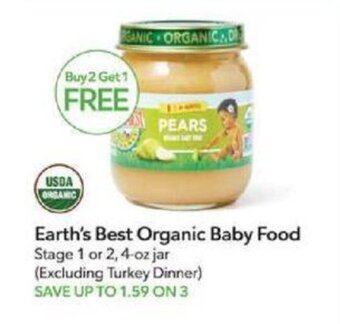 Publix Earth's Best Organic Baby Food offer