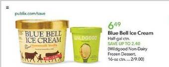 Publix Blue bell ice cream offer