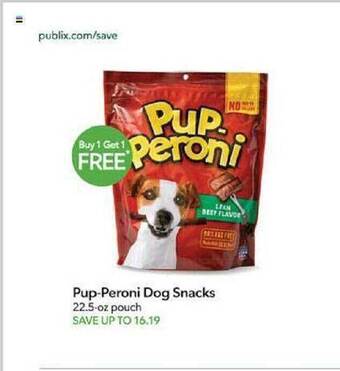 Publix Pup-peroni dog snacks offer