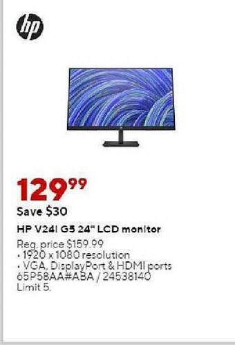 Staples Hp v24i g5 24 offer