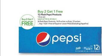 Publix 12-pack pepsi products offer