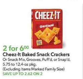 Publix Cheez-it baked snack crackers offer