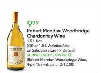 Publix Robert mondavi woodbridge chardonnay wine offer