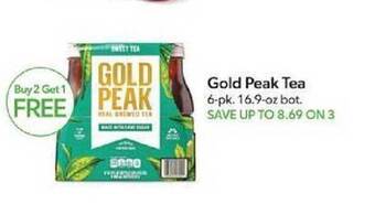 Publix Gold peak tea offer