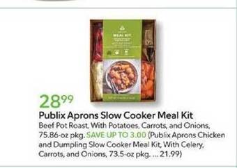 Publix Publix aprons slow cooker meal kit offer