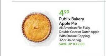 Publix Publix bakery apple pie offer