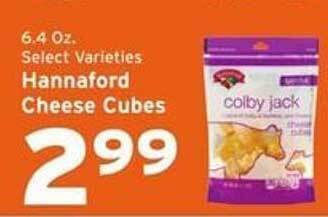 Hannaford Hannaford cheese cubes offer