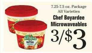 Chef boyardee microwaveables