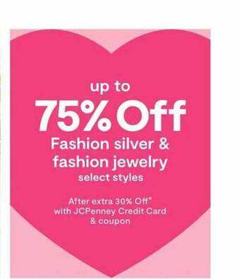 JC Penney Fashion silver & fashion jewelry offer
