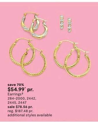 JC Penney Earrings offer