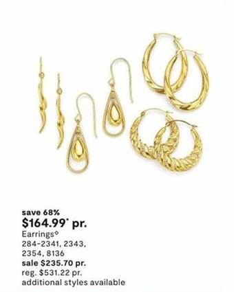 JC Penney Earrings offer