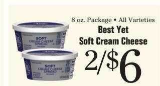Best yet soft cream cheese