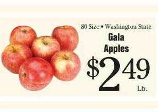 Morton Williams Gala apples offer