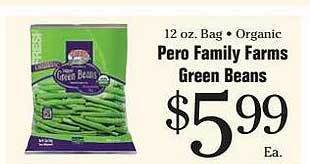 Morton Williams Pero family farms green beans offer