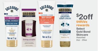 Kinney Drugs Select Gold Bond Skincare offer