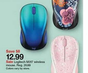 Target Sale Logitech M317 Wireless Mouse Reg. 20.99 offer