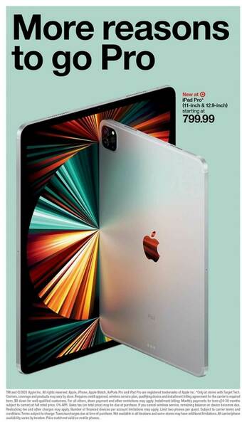 Target New At Ipad Pro (11-inch & 12.9-inch Starting At offer