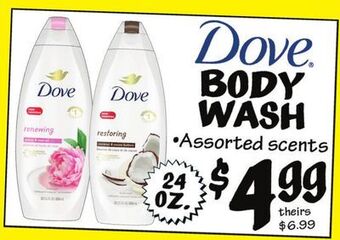Ollie's Dove body wash offer