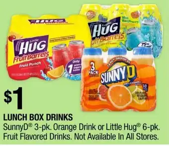 Dollar Tree Lunch Box Drinks offer