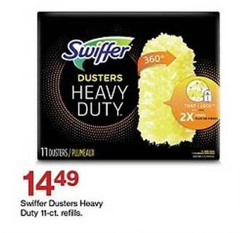Target Swiffer dusters heavy duty 11-ct refills offer