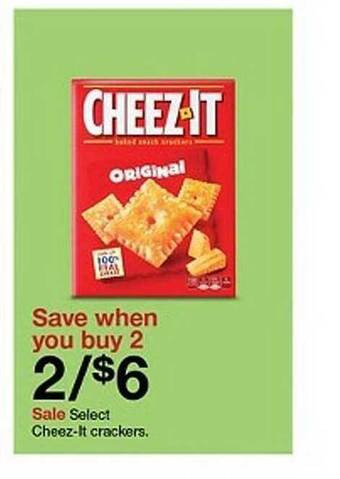 Target Cheez-it crackers offer