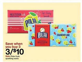 Target Polar 8-pk sparkling water offer