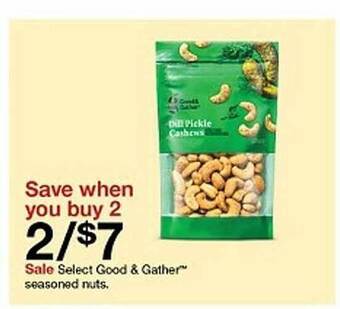 Target Good - gather seasoned nuts offer